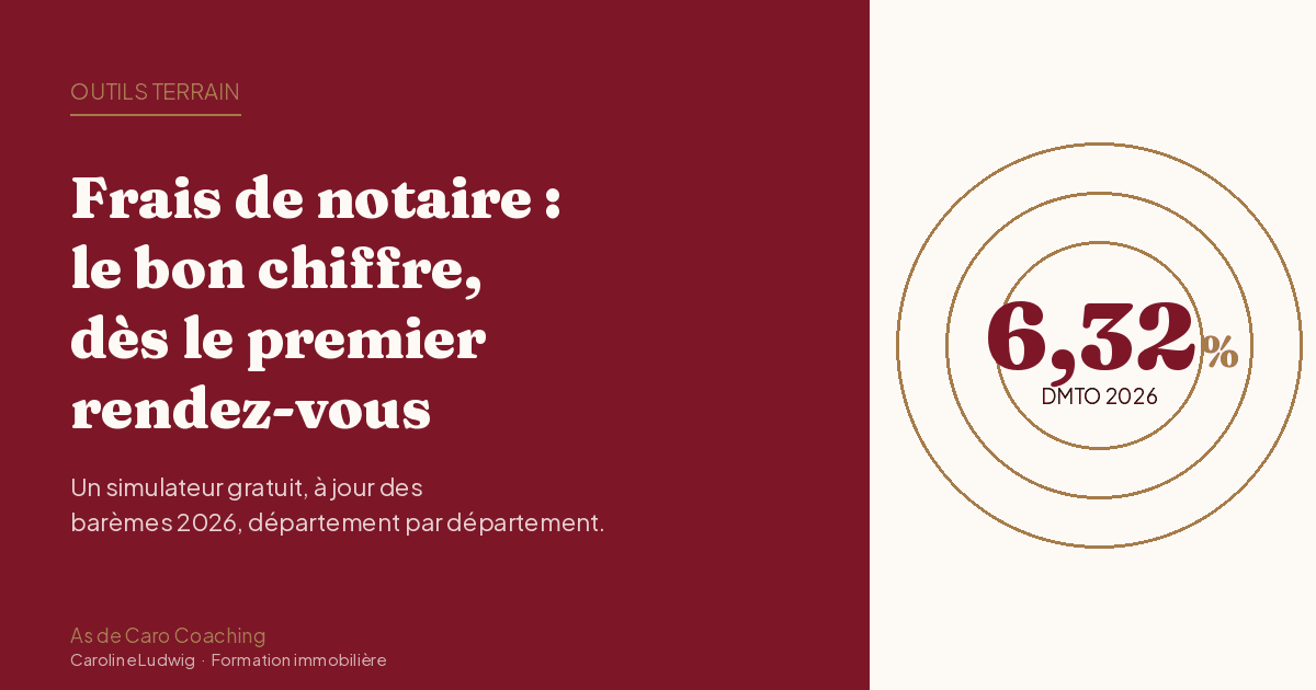 Frais de notaire 2026 : le simulateur gratuit à jour par département